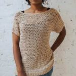 Chestnut Blouse with Summer Thread Crochet recipe