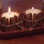 Artesanatos em geral com velas e canela
